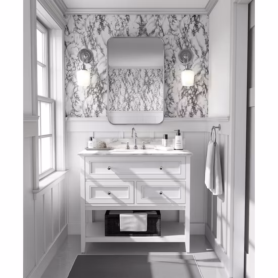 Octki Marble Renovation Waterproof Self-Adhesive PVC Wallpaper for House Decoration